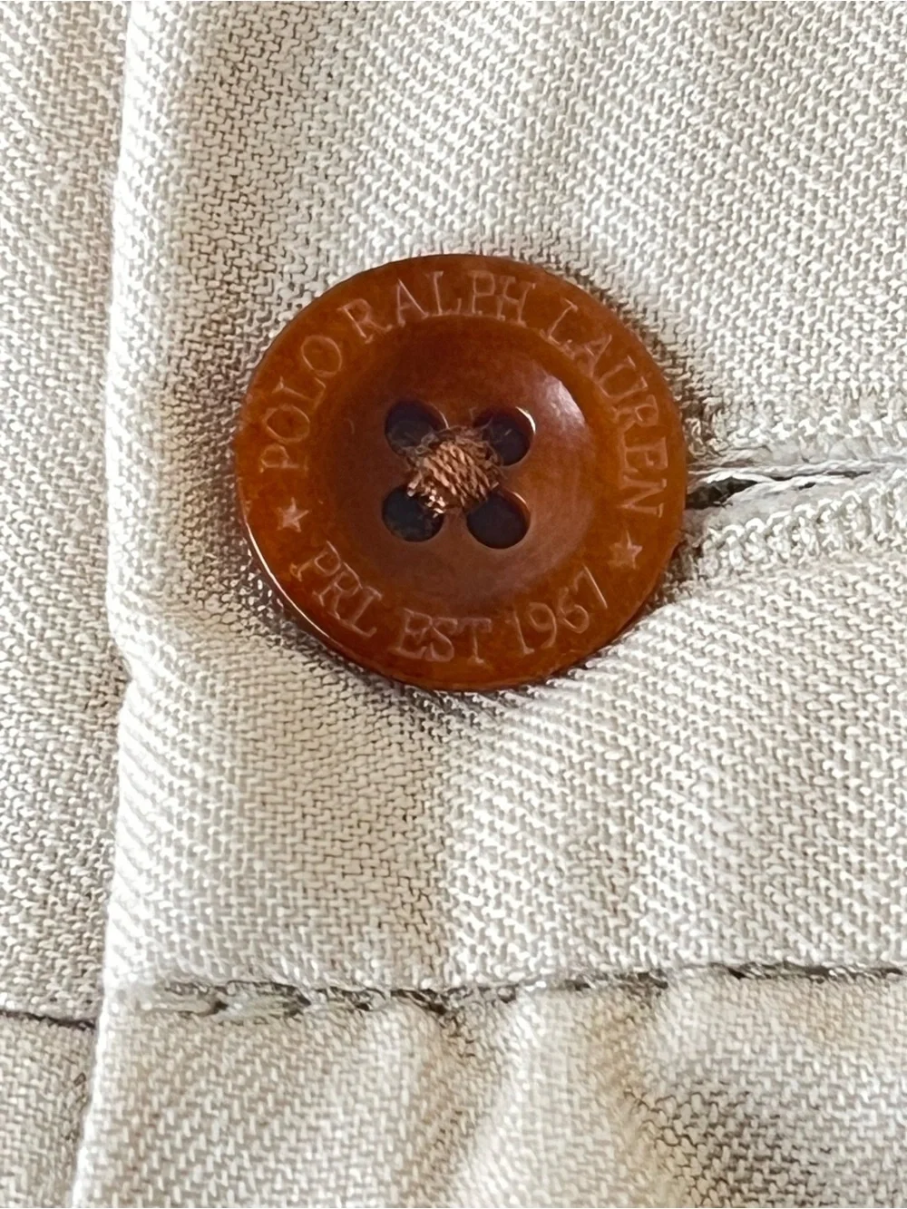 Polo by Ralph Lauren Beige Straight-Leg Classic Fit Dress Pants 36W/30L EUC
